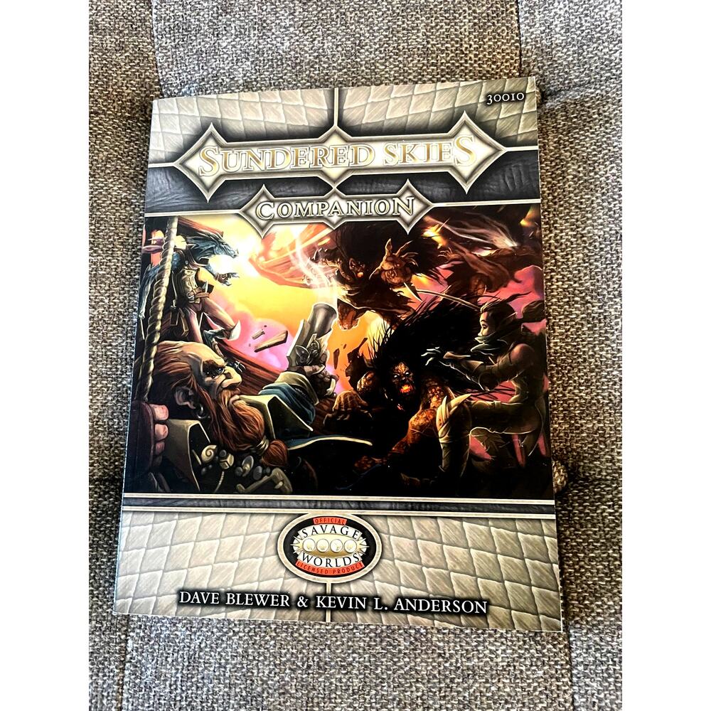 Savage World Sundered Skies companion book dungeons and dragons role play anime